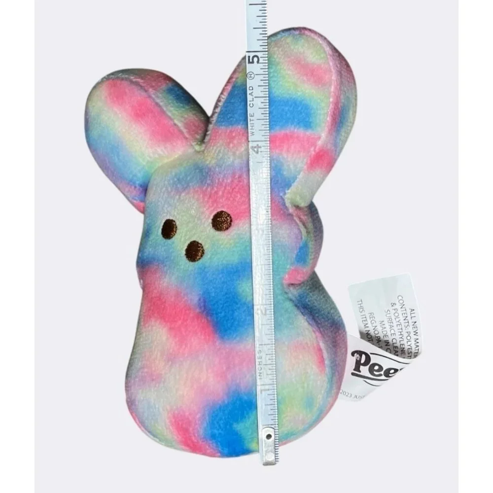 Peeps Tie-Dye Bunny Plush 5 inch Stuffed Animal Toy Multicolor - Picture 6 of 9